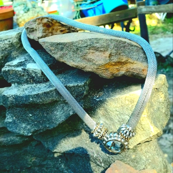 joseph esposito Jewelry - Vintage Joseph Esposito Sterling Silver Rope Choker